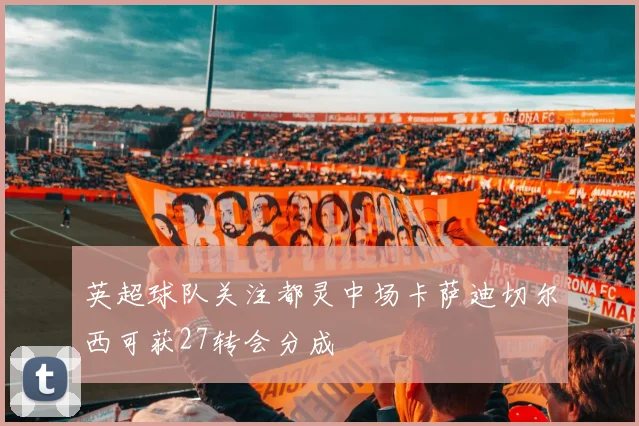 英超球队关注都灵中场卡萨迪切尔西可获27转会分成